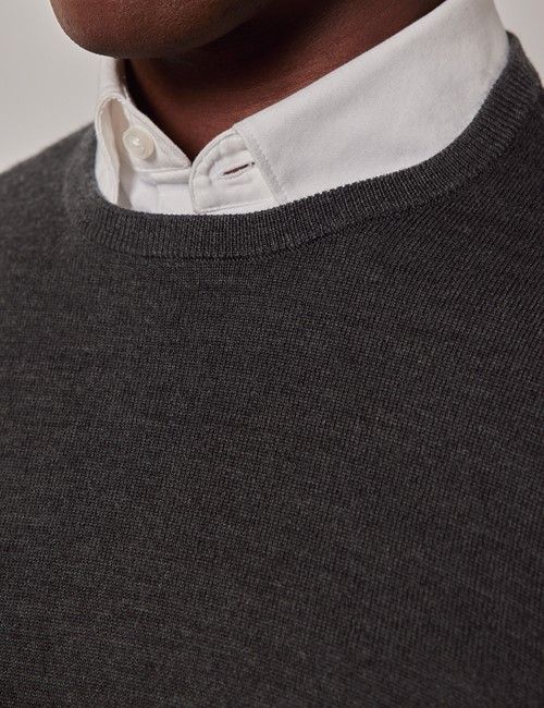 Moss Green Crew Neck Sweater - Machine Washable-preview