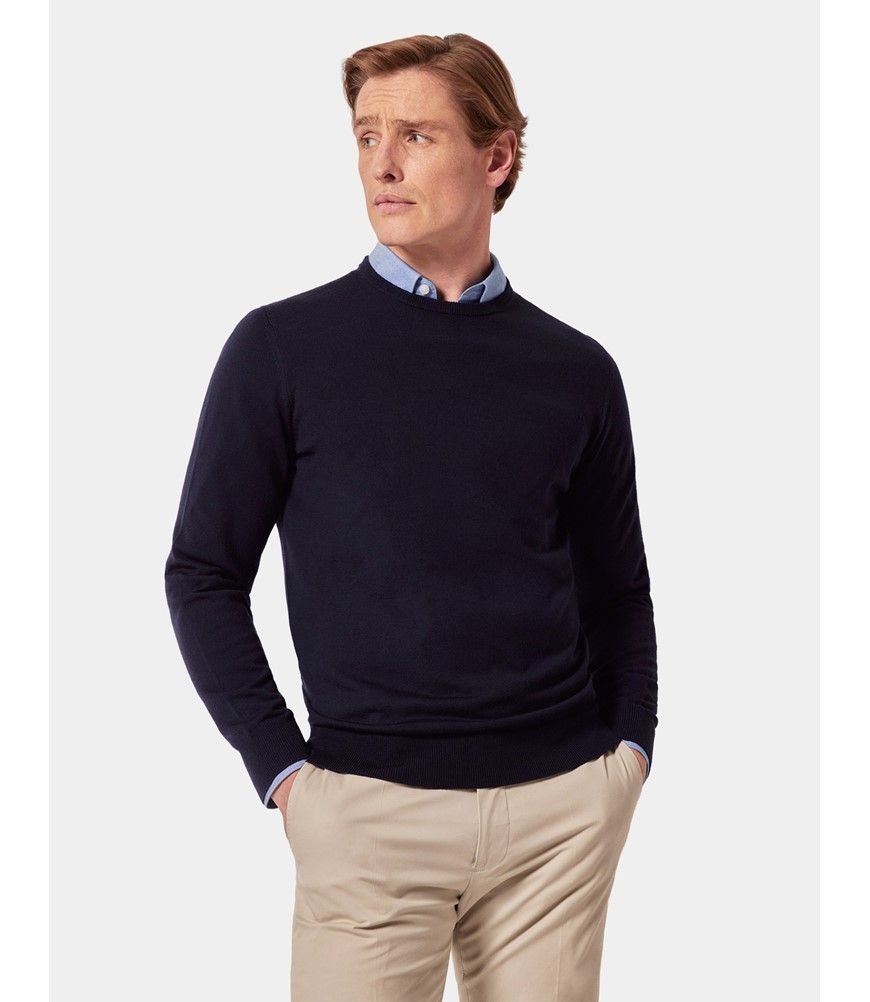 【新品】ennoy MERINO WOOL SWEATER (NAVY) S SLIM MERINO WOOL SWEATER - NAVY | COS US