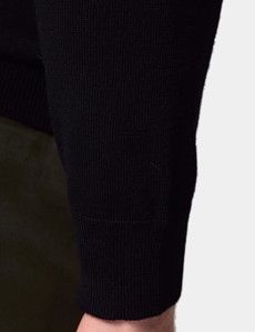 Black Polo Jumper - Machine Washable