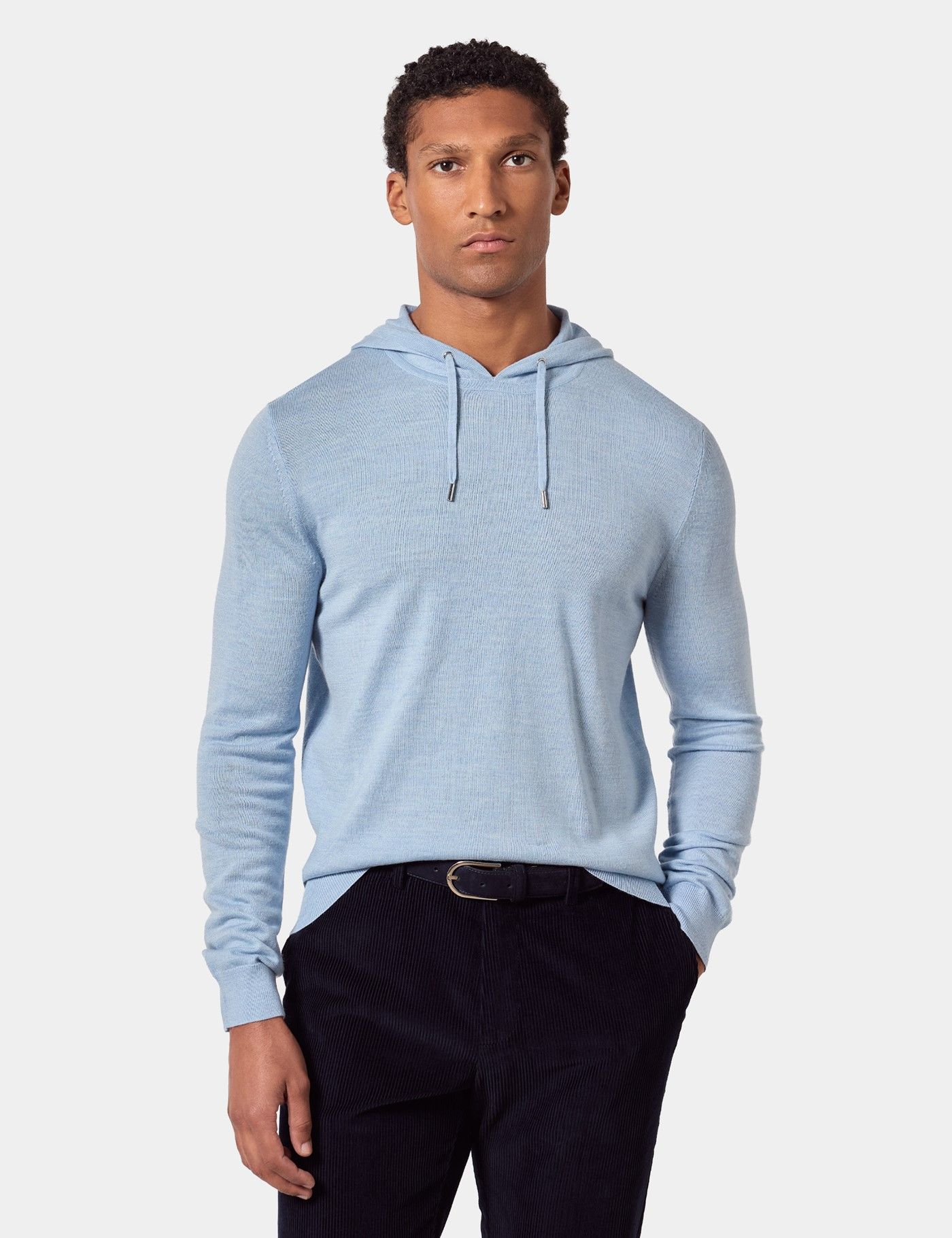 Light Blue Hooded Jumper - Machine Washable