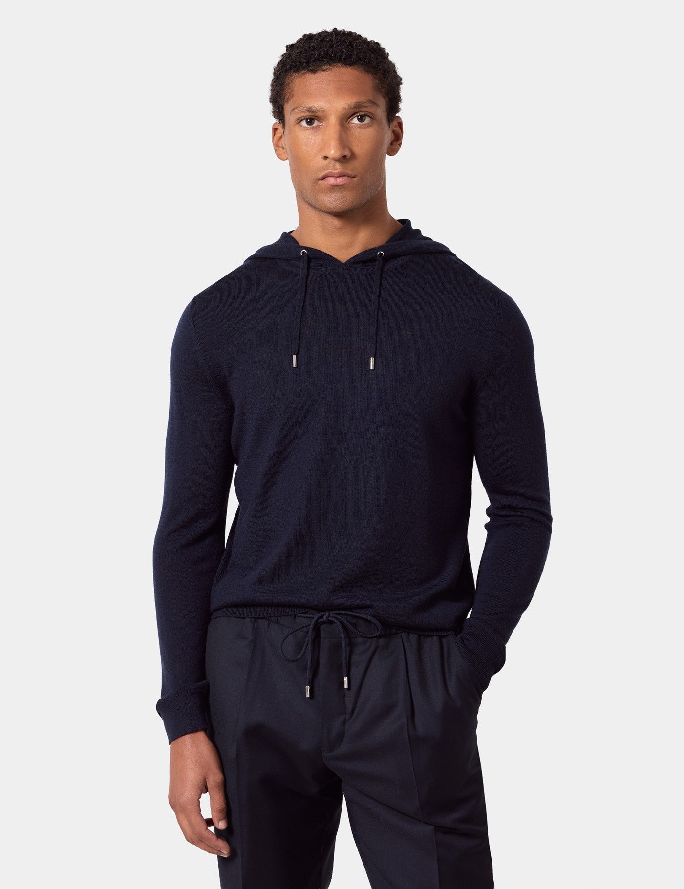 Navy Hooded Jumper - Machine Washable
