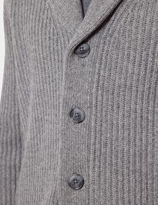 Grey Shawl Cardigan
