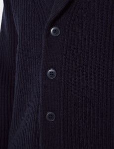 Navy Shawl Cardigan