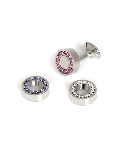 Assorted Crystal Cufflink Set-preview