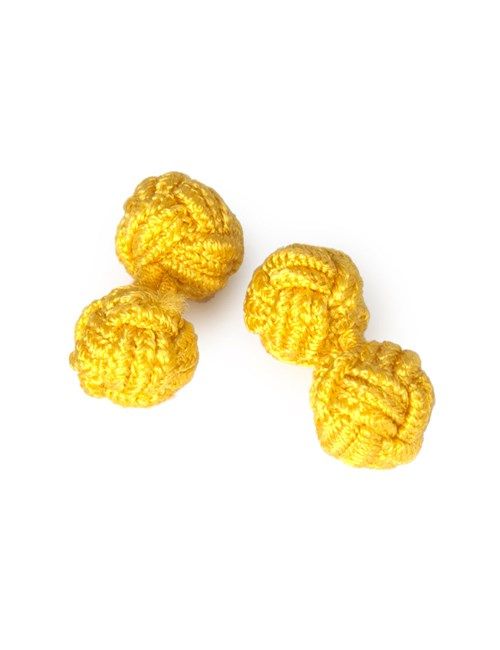 Ladies Plain Yellow Silk Knot