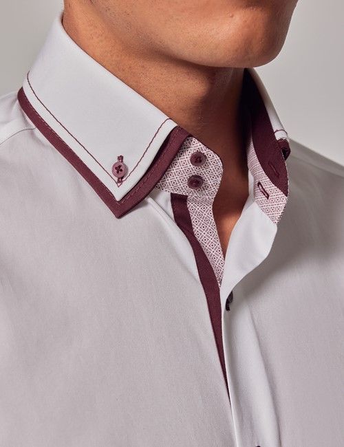 White Slim Shirt - Button Down Collar - Limited Edition-preview