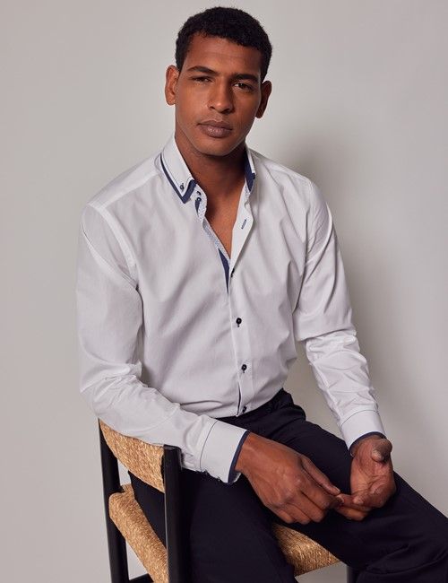 White Slim Shirt - Button Down Collar - Limited Edition