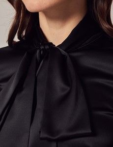 Black Pussybow Blouse-preview2
