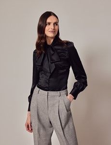 Black Pussybow Blouse-preview6