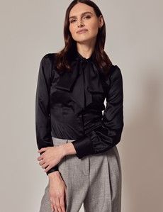 Black Pussybow Blouse-preview1