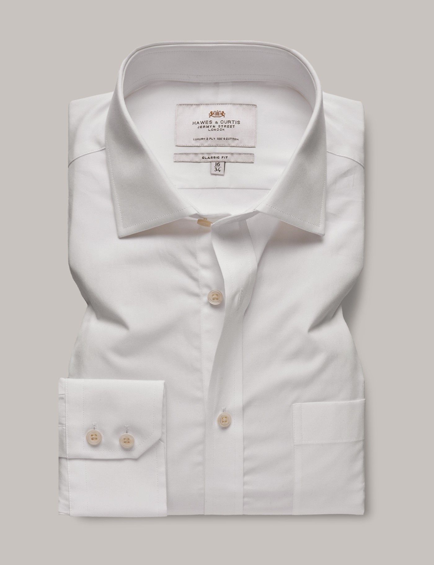 Classic Fit White Shirt - Chest Pocket-preview