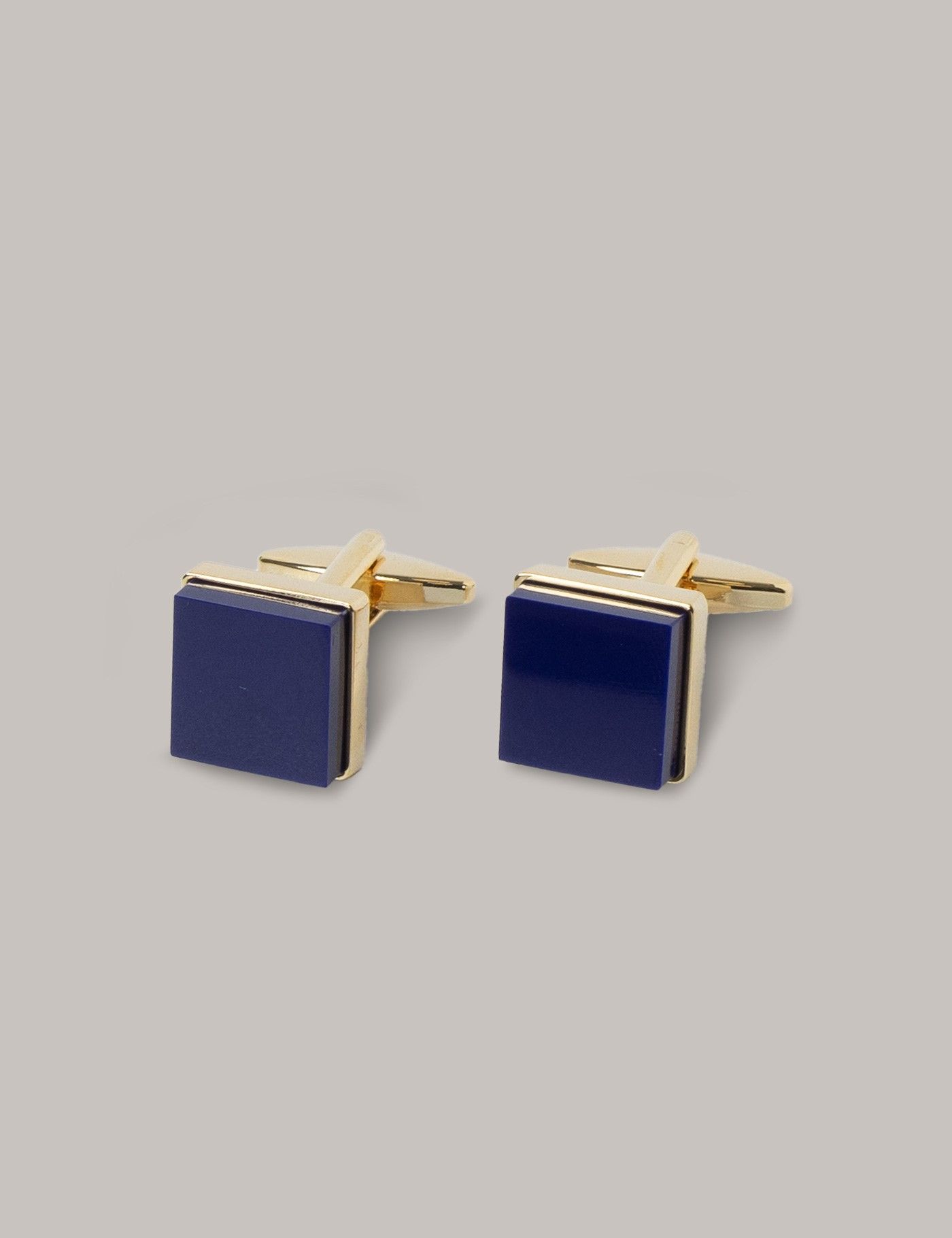 Men's Blue Square Cufflinks | Hawes & Curtis