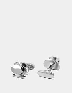 Silver Top Hat Cufflinks