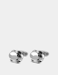 Silver Top Hat Cufflinks