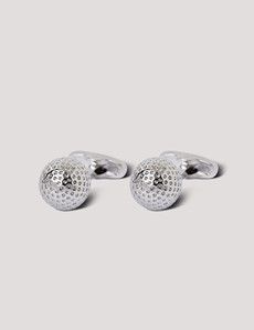 Silver Golf Ball Cufflinks