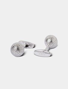 Silver Golf Ball Cufflinks-preview1