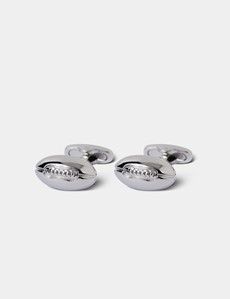 Silver Rugby Ball Cufflinks