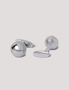 Silver Cricket Ball Cufflinks-preview1