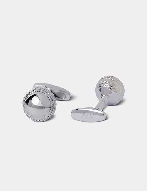 Silver Cricket Ball Cufflinks-preview