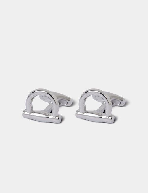 Silver Stirrup Cufflinks