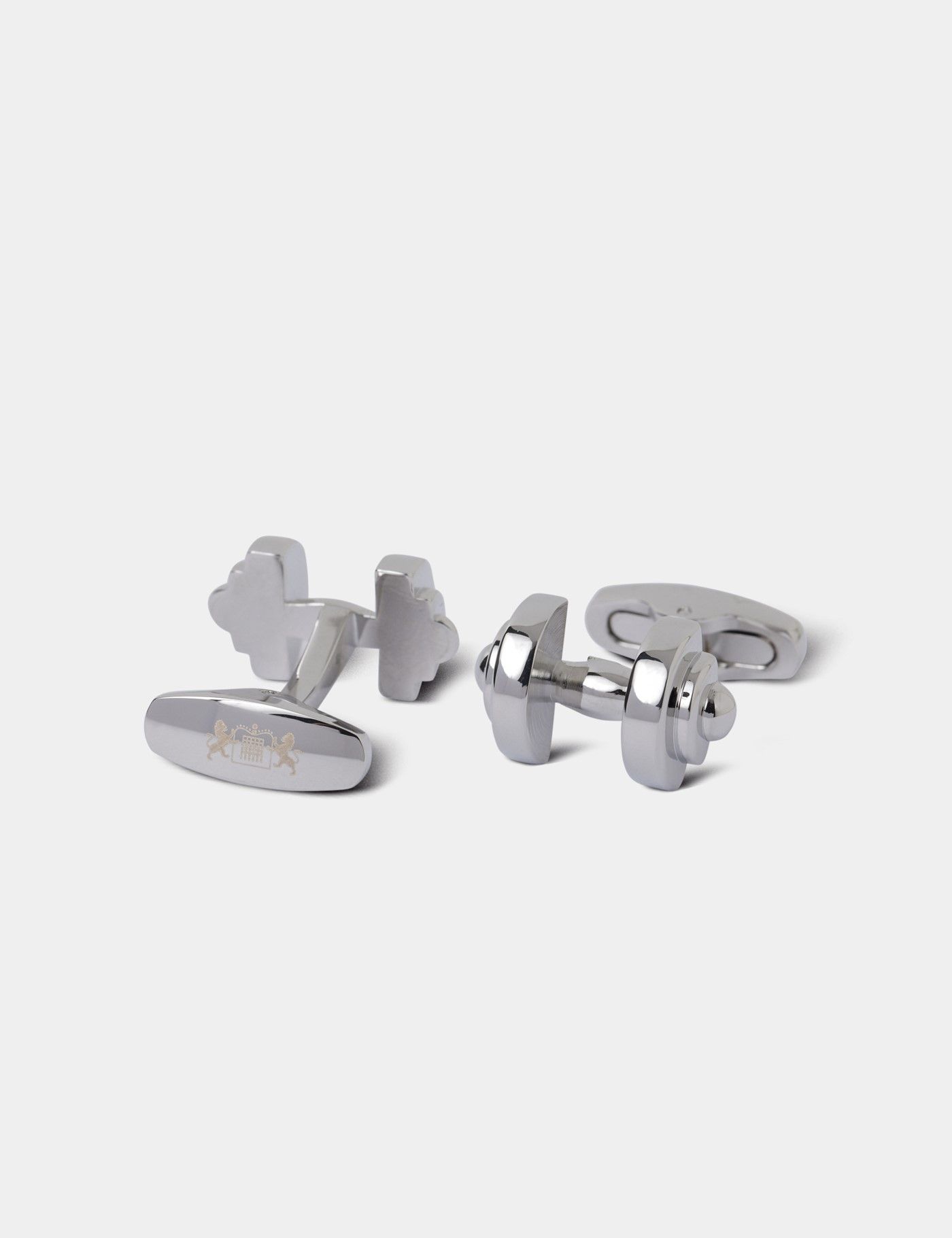 Silver Dumbbell Cufflinks-preview