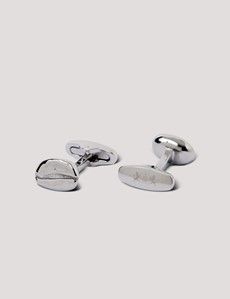 Silver Coffee Bean Cufflinks-preview1