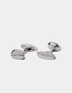 Silver Coffee Bean Cufflinks-preview1