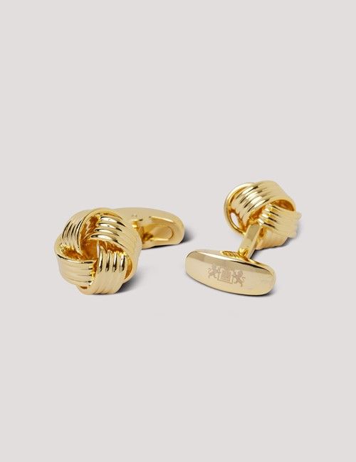 Gold Wire Knot Cufflink-preview