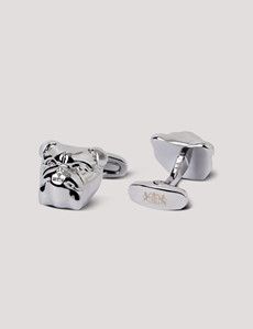Silver Bulldog Cufflinks