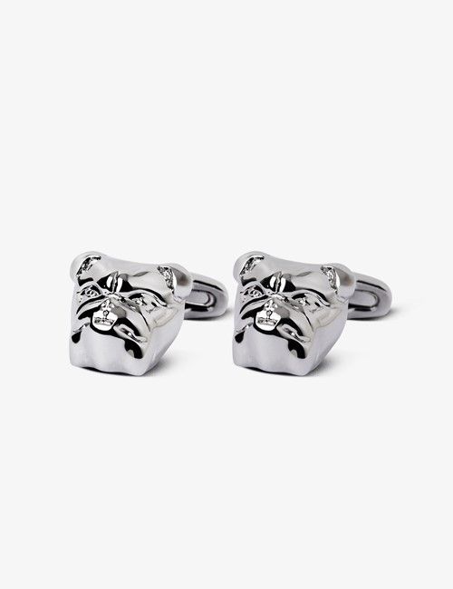 Silver Bulldog Cufflinks