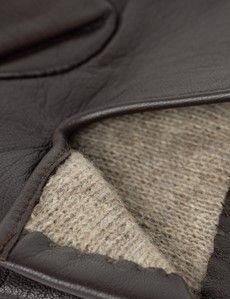 Brown Hairsheep Leather Gloves-preview1