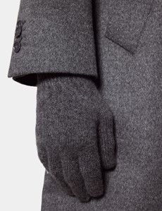 Grey Knitted 1913 Gloves