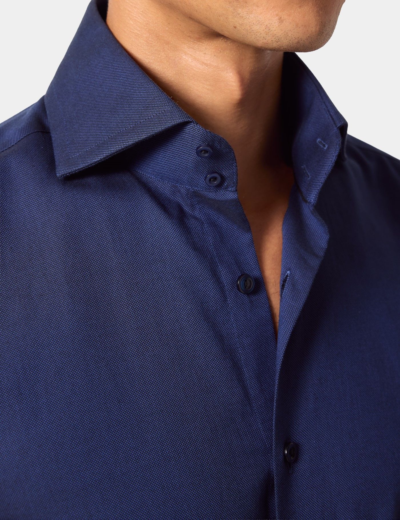 Navy & Black Jacquard Curtis Shirt-preview