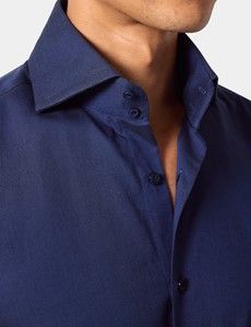 Navy & Black Jacquard Curtis Shirt