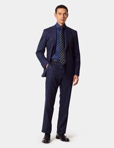 Navy & Black Jacquard Curtis Shirt