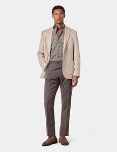 Slim Fit Green & Black Paisley Curtis Shirt