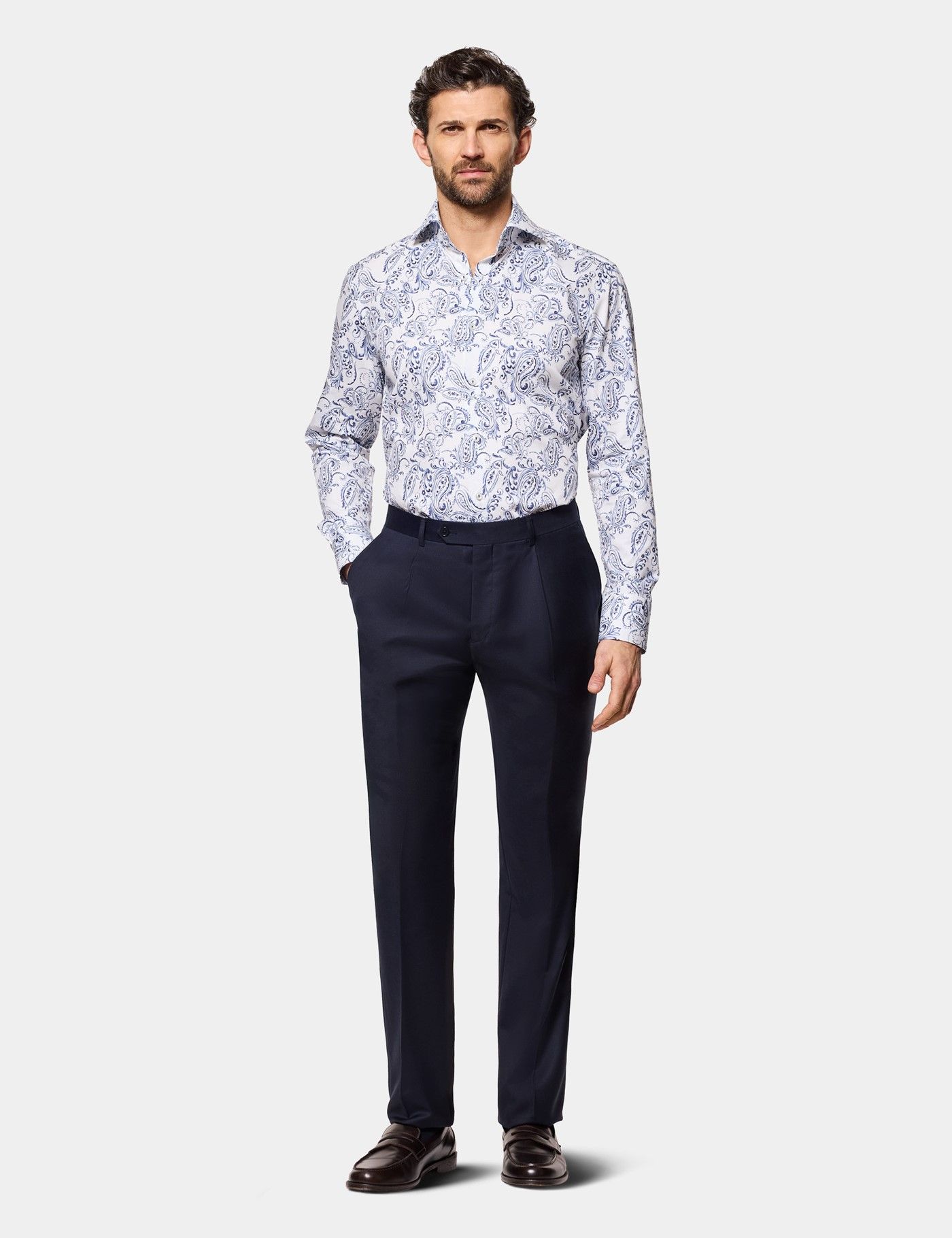 High Collar Shirts | Hawes & Curtis High Collar Shirts | Hawes & Curtis