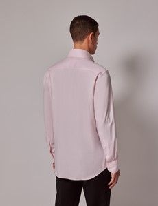 Light Pink Twill Slim Curtis Shirt - High Collar-preview4