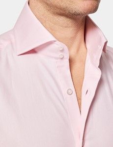 Slim Fit Light Pink Twill Curtis Shirt