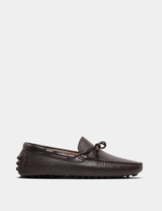 Brown Leather Driving Shoe