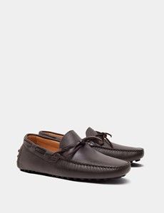 Brown Leather Driving Shoe-preview1