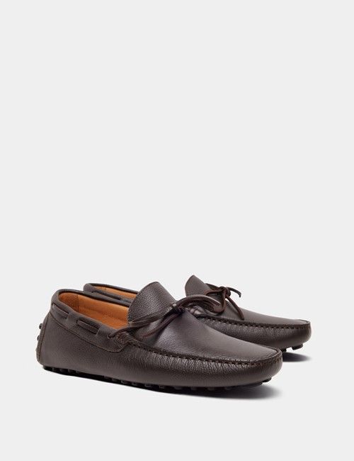 Brown Leather Driving Shoe-preview