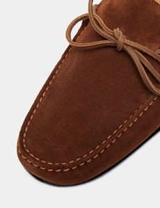 Tan Italian Suede Driving Shoe-preview5