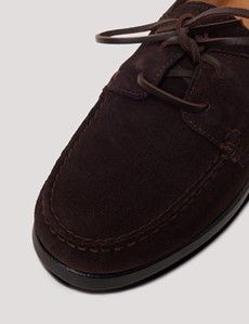 Brown Italian Suede Boat Shoe-preview5