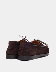 Brown Italian Suede Boat Shoe-preview2