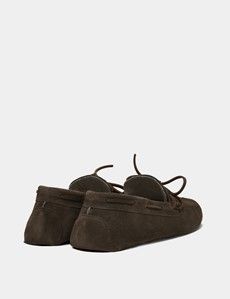 Taupe Moccasin Slippers