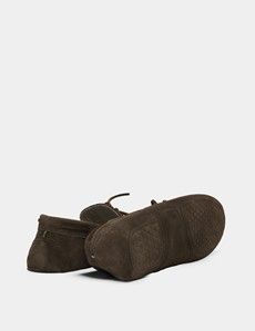 Taupe Moccasin Slippers