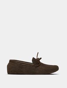 Taupe Moccasin Slippers