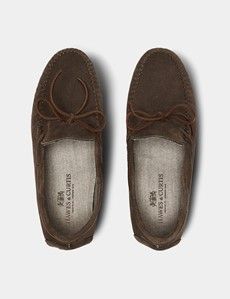 Taupe Moccasin Slippers