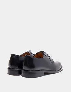 Black Derby Lace Up Shoe-preview2